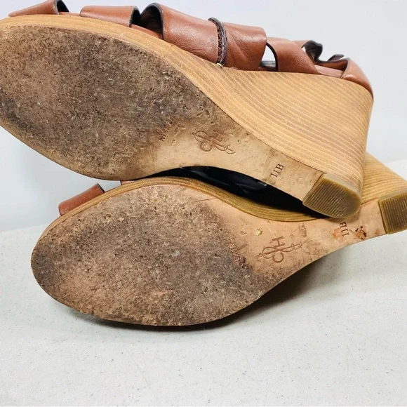 Cole Haan Women’s Dark Brown Leather Air Kimry OT Wedge Platform Shoes Sz 11 - Picture 6 of 6